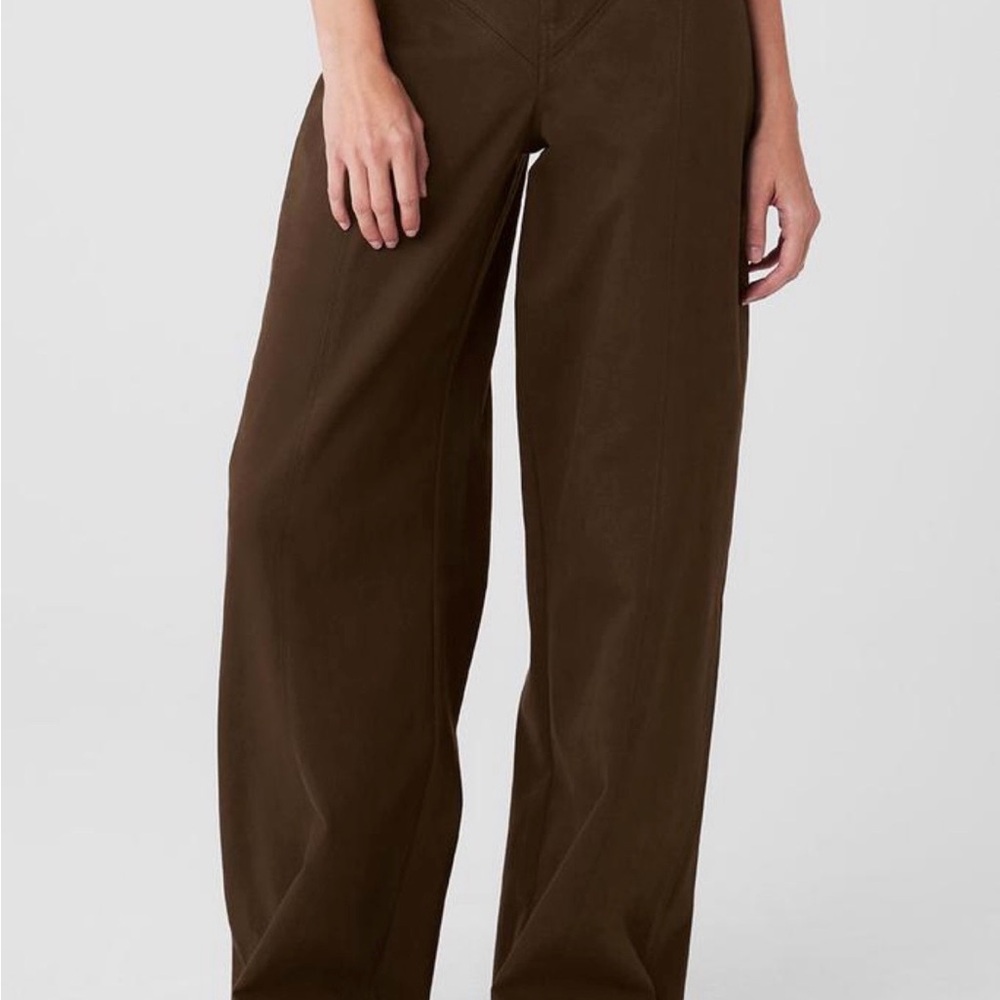 Brown Wide-Leg Pants